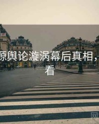 黑料资源舆论漩涡幕后真相，速来查看