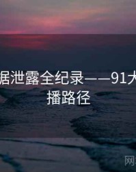 权威数据泄露全纪录——91大事件传播路径